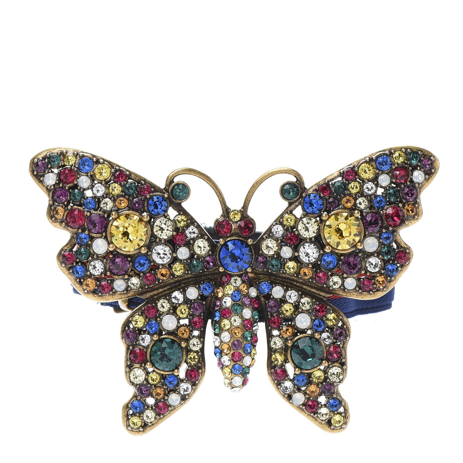 Gucci Web Crystal Butterfly Bracelet Multicolor 1 of 6