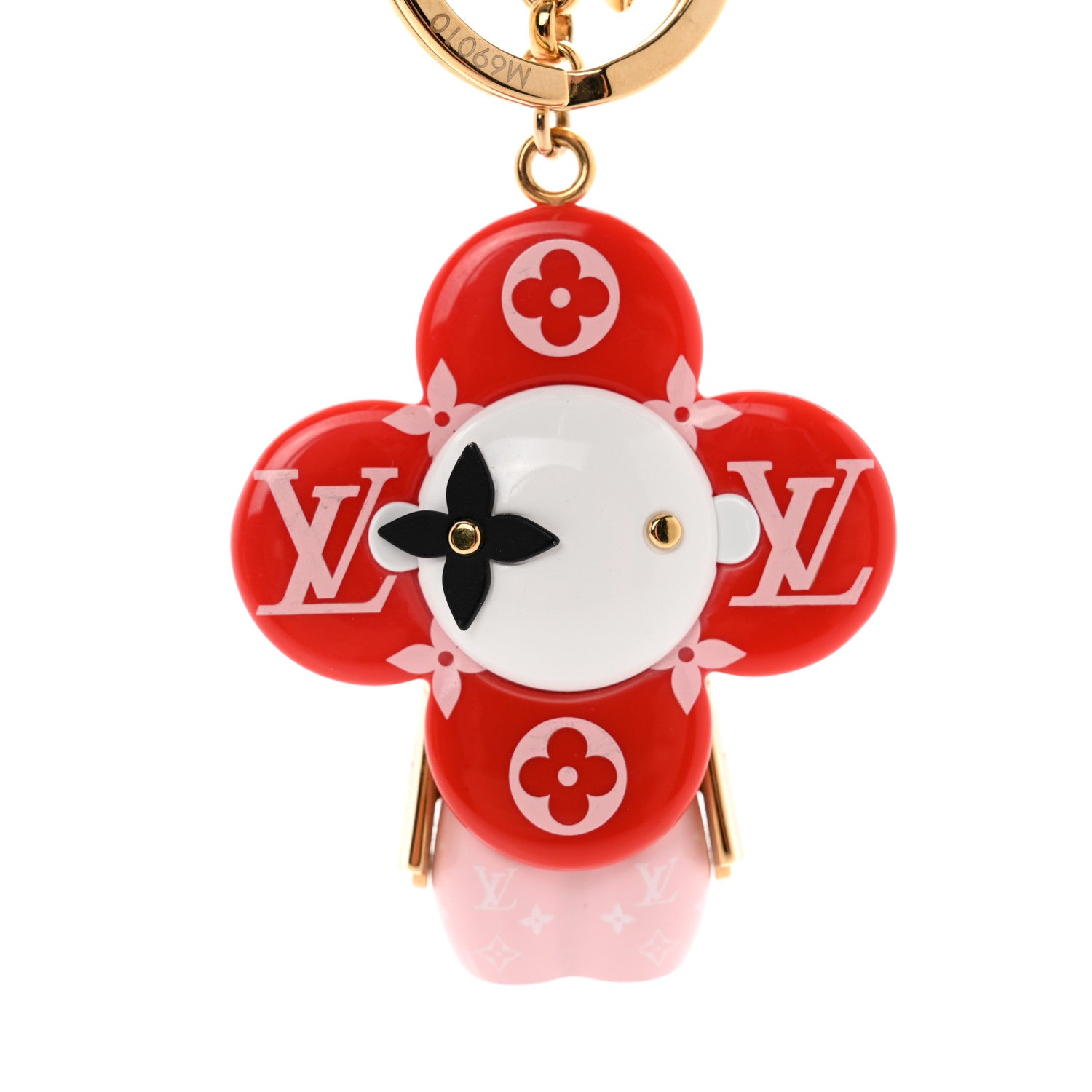 Louis Vuitton Giant Monogram Vivienne Bag Charm Key Holder Rouge 5 of 7