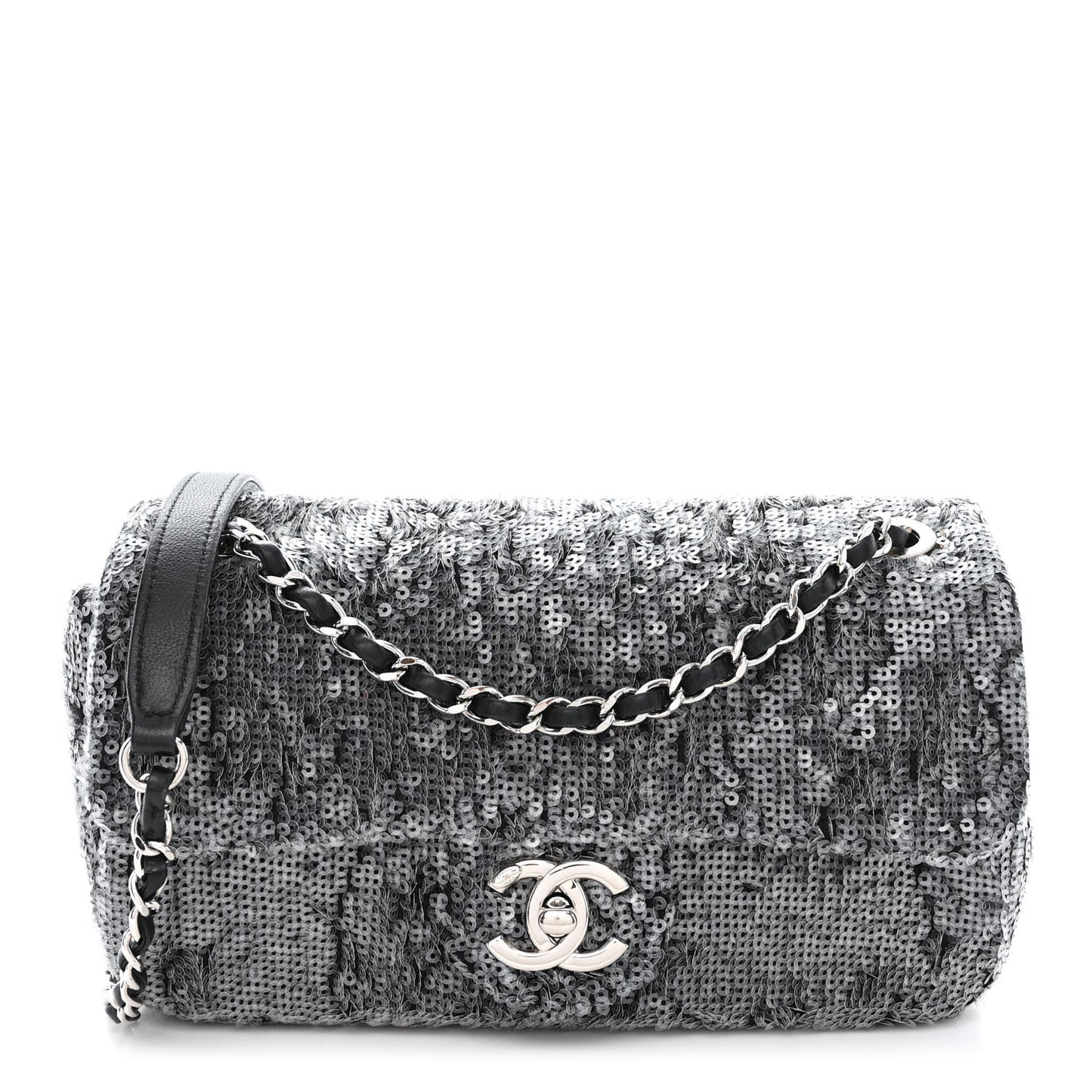 Sequin Mini Waterfall Flap Grey