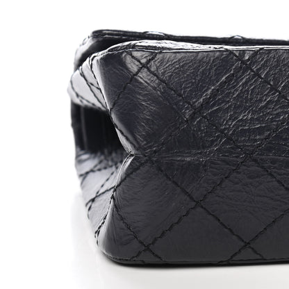 Chanel Aged Calfskin Quilted 2.55 Reissue 225 Flap Navy 7 of 9