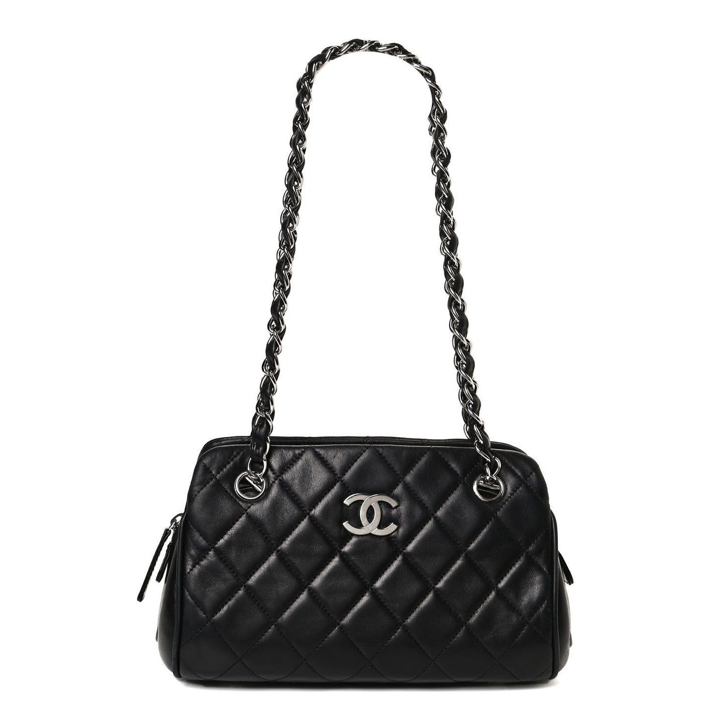 Lambskin Timeless Shopping Tote Black