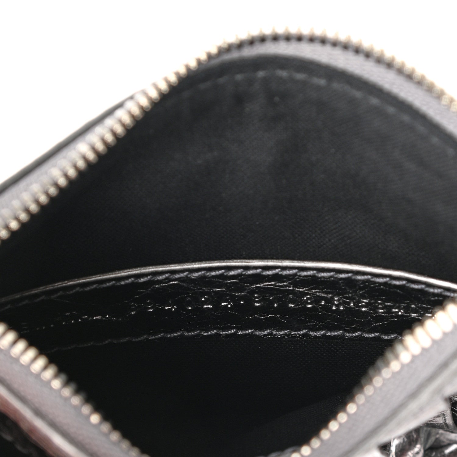 Balenciaga Agneau Le Cagole Clip On Card Mirror Gunmetal 7 of 9
