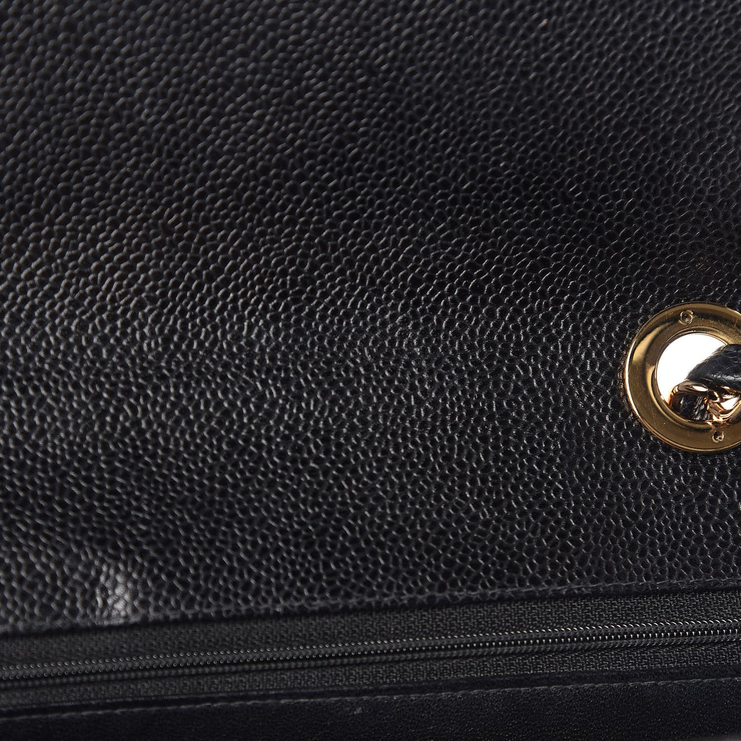 Caviar Quilted Jumbo Single Flap Black