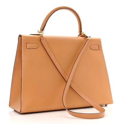 Hermes Vache Natural Kelly Sellier 35 3 of 12