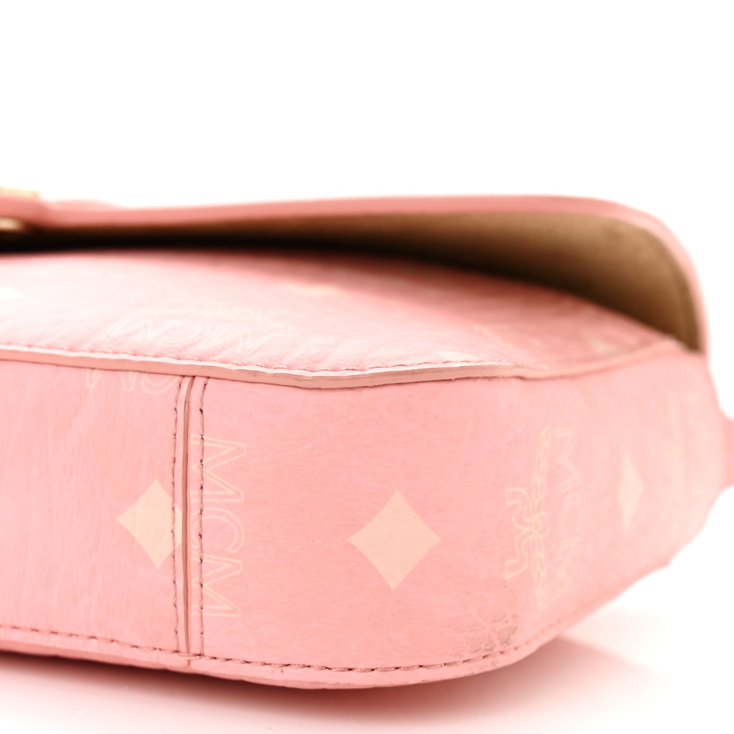 MCM Visetos Mode Travia Shoulder Bag Blossom Pink 9 of 10