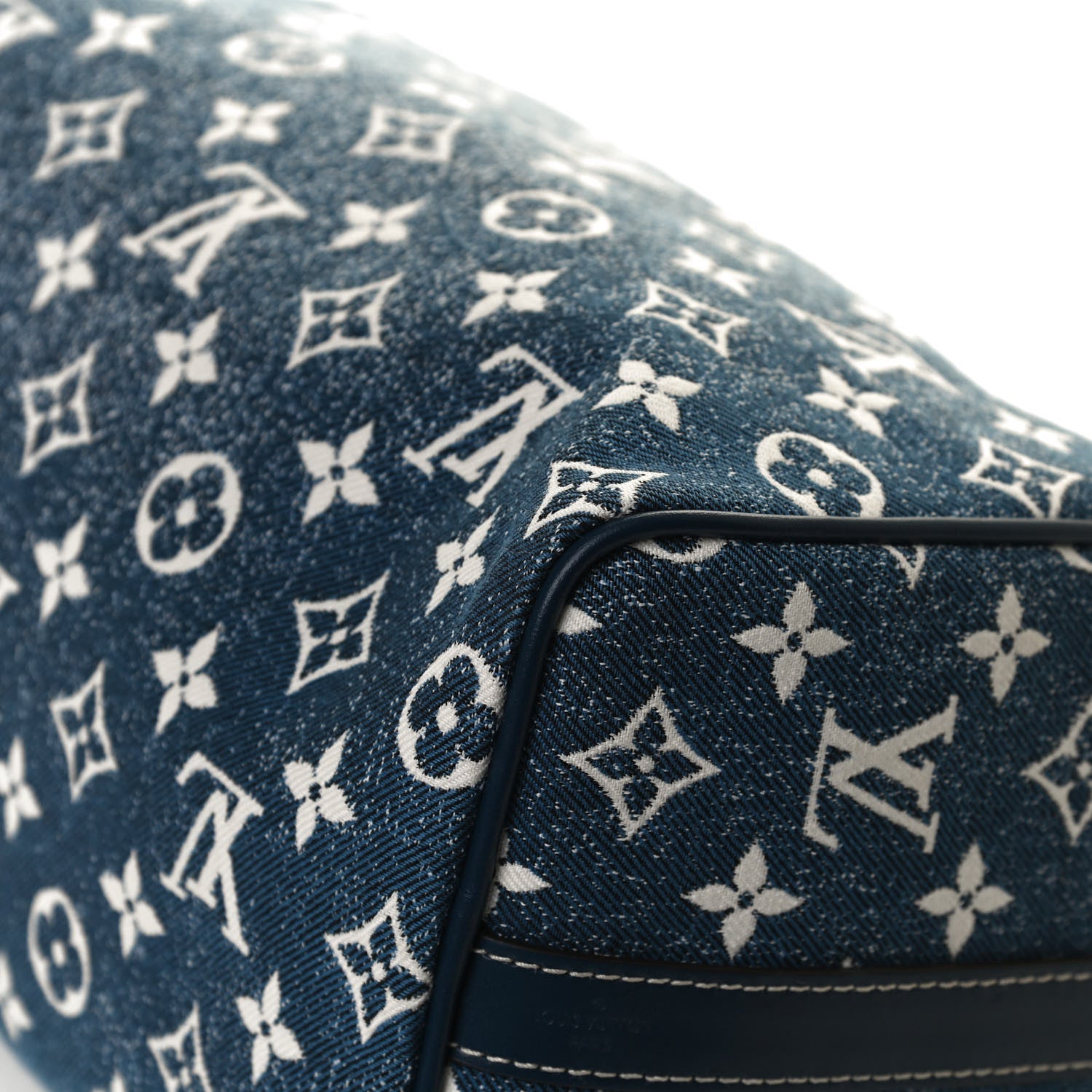 Louis Vuitton Monogram Jacquard Denim Speedy Bandouliere 25 Bleu 11 of 15