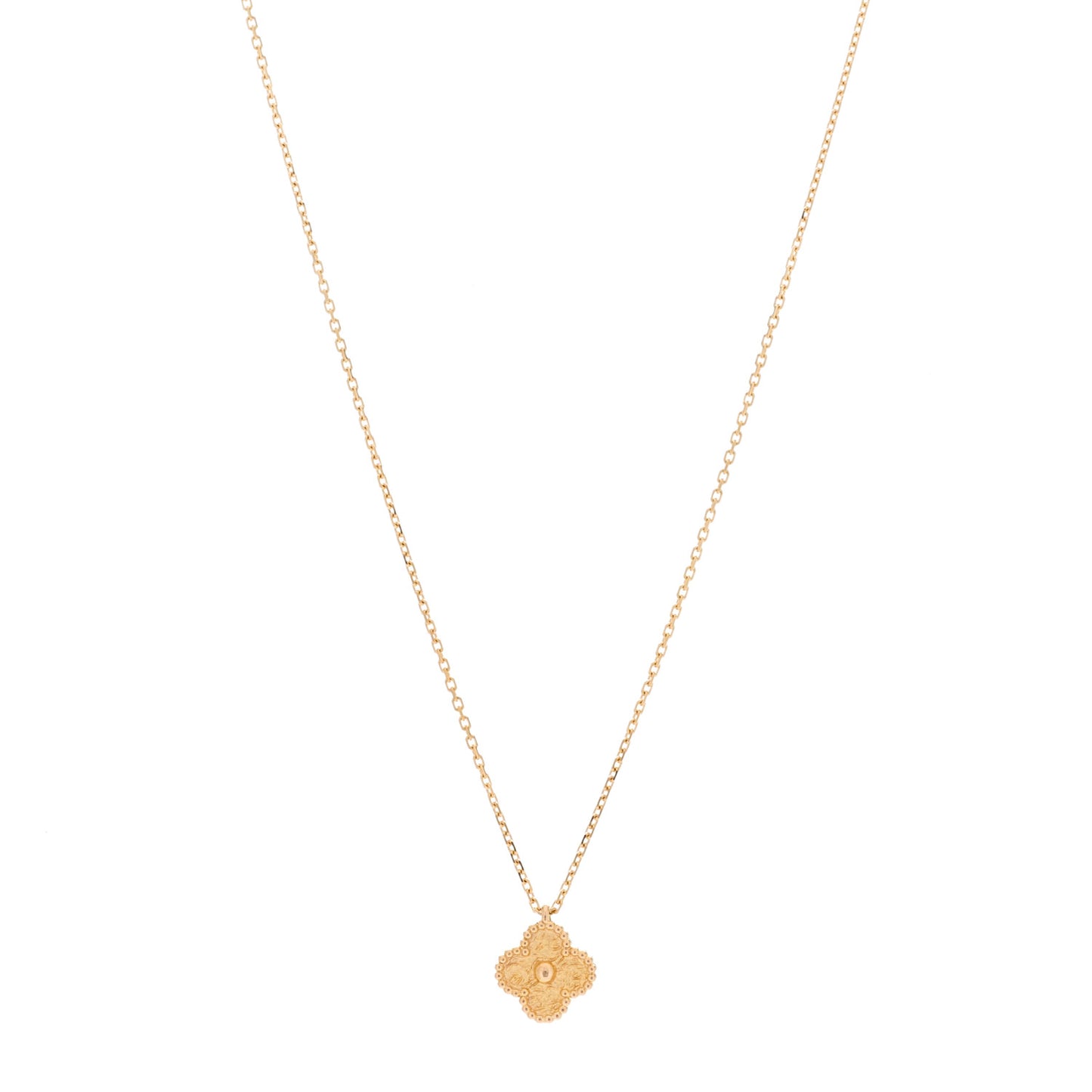 18K Rose Gold Sweet Alhambra Pendant Necklace
