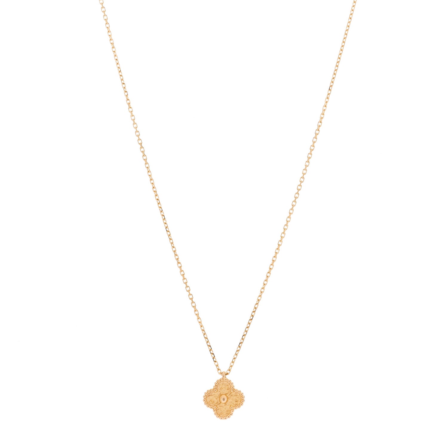 Van Cleef & Arpels 18K Rose Gold Sweet Alhambra Pendant Necklace 1 of 5
