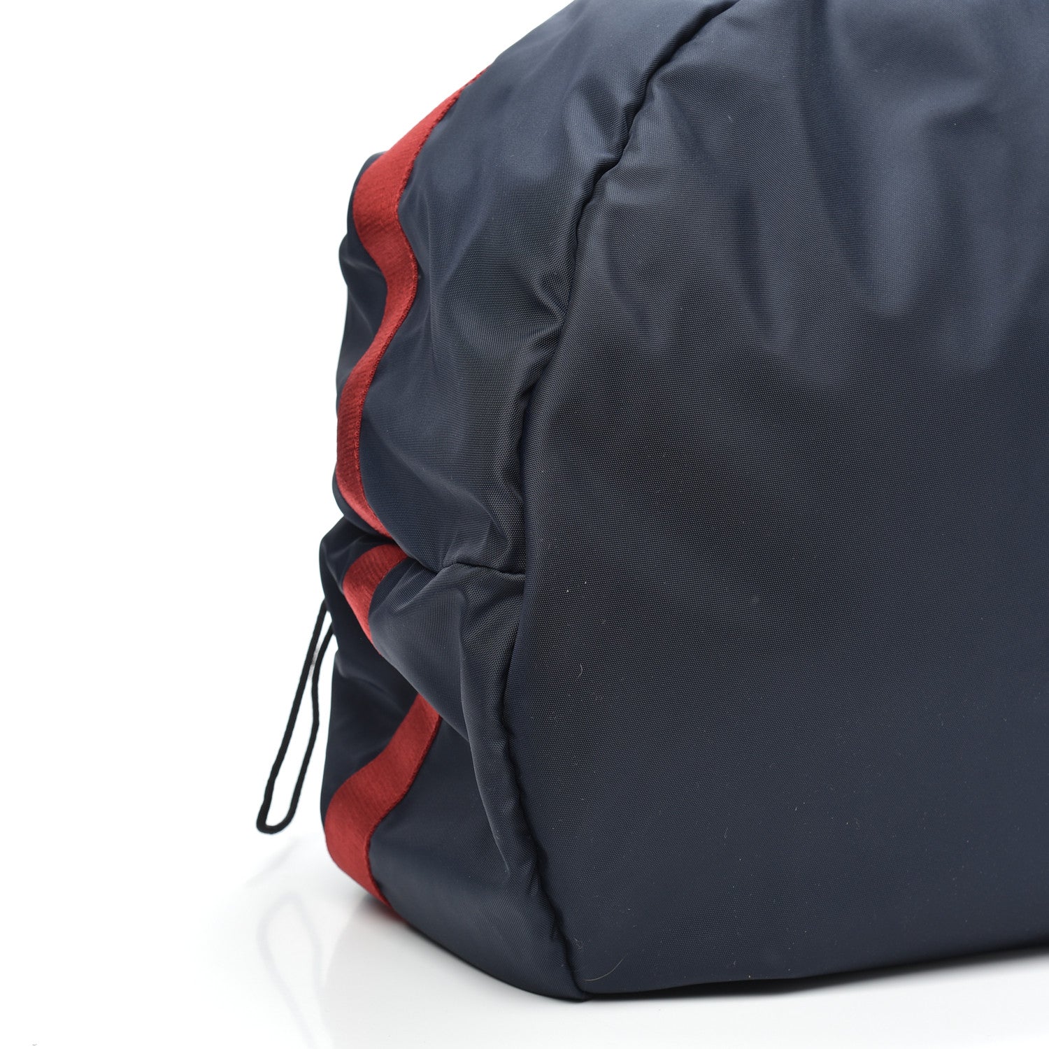 Balenciaga Textured Sport Nylon Logo Embroidered M Wheel Gym Bag Bleu Navy Rouge 7 of 8