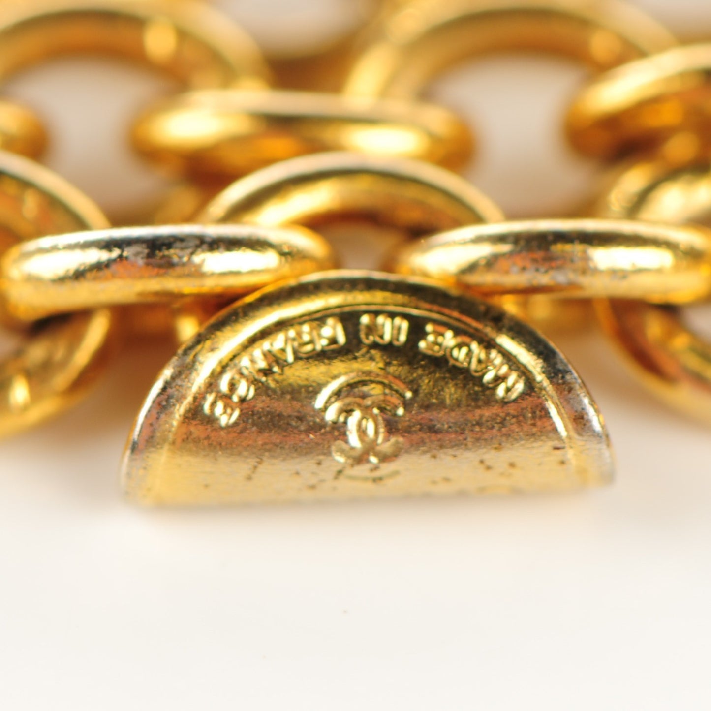 2.55 Flap Bag Necklace Gold