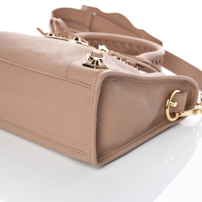 Balenciaga Chevre Gold Metallic Edge Hardware S City Rose Des Sables 6 of 9