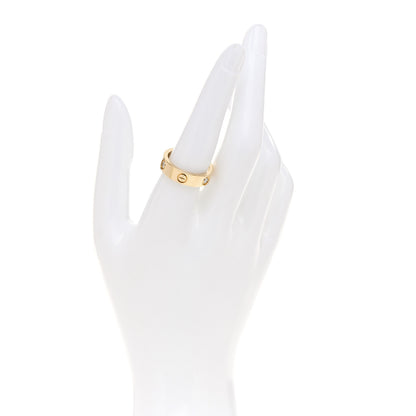 Cartier 18K Yellow Gold 3 Diamond 5.5mm LOVE Ring 56 7.5 2 of 4