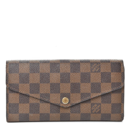Louis Vuitton Damier Ebene Sarah Wallet NM 1 of 6
