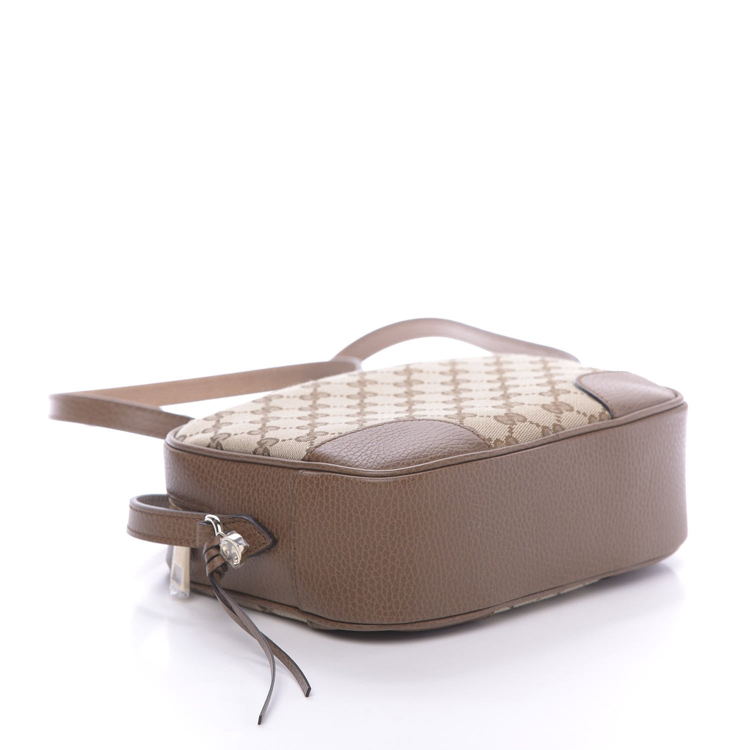 Gucci Monogram Mini Bree Messenger Bag Beige Tabacco 4 of 12