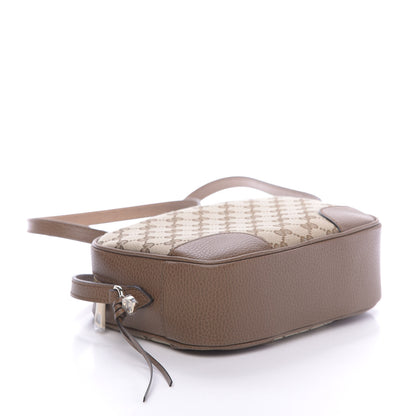 Gucci Monogram Mini Bree Messenger Bag Beige Tabacco 4 of 12