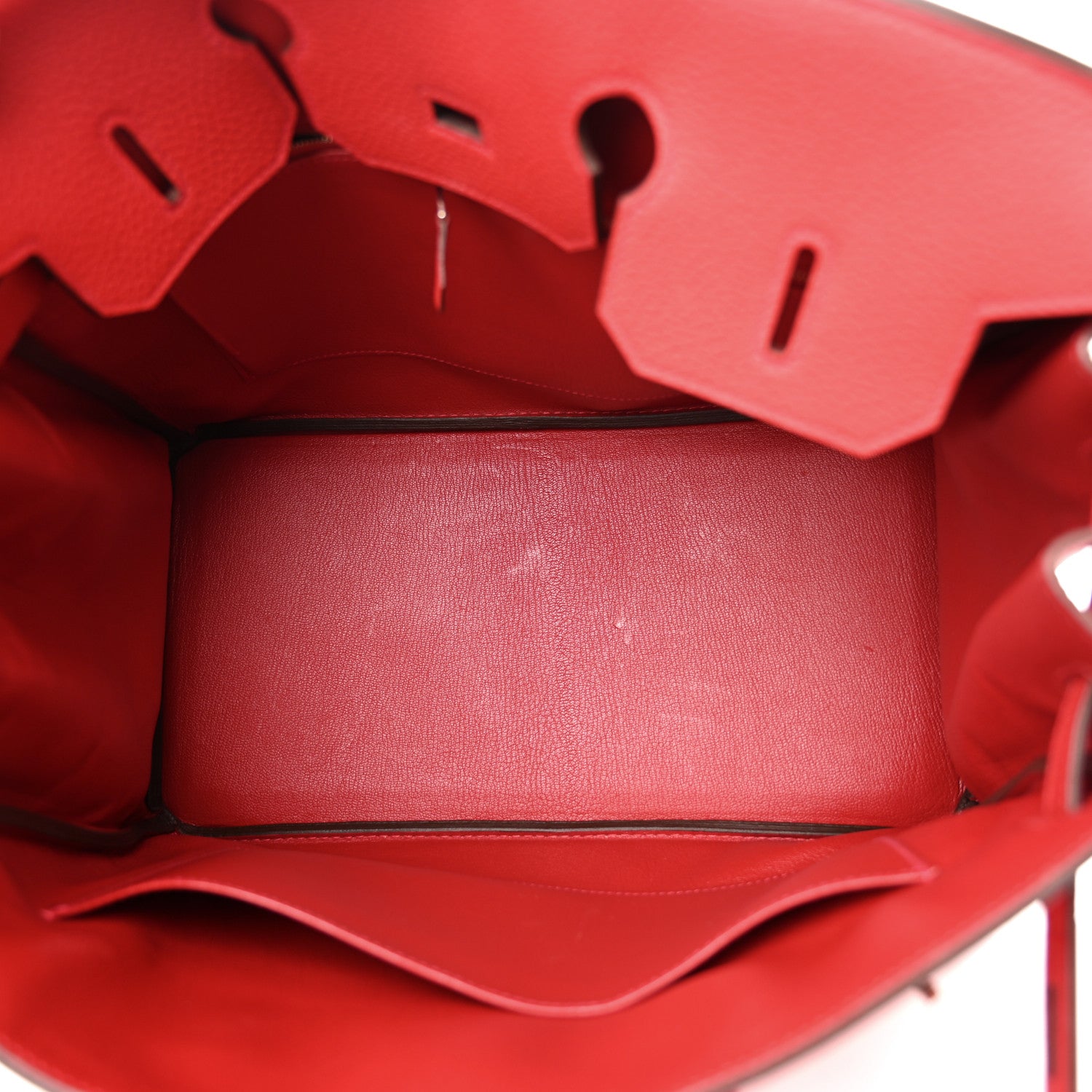 Hermes Togo Horseshoe Birkin 35 Rouge Casaque 5 of 12