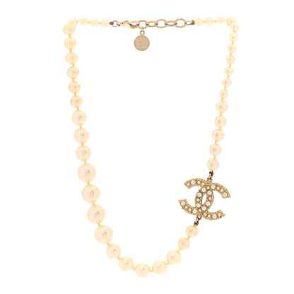 Chanel Pearl CC 100th Anniversary Necklace Light Gold 3 of 5