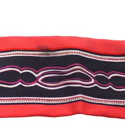 Hermes Silk Maillons Twilly Rouge Indigo Fuchsia 5 of 5