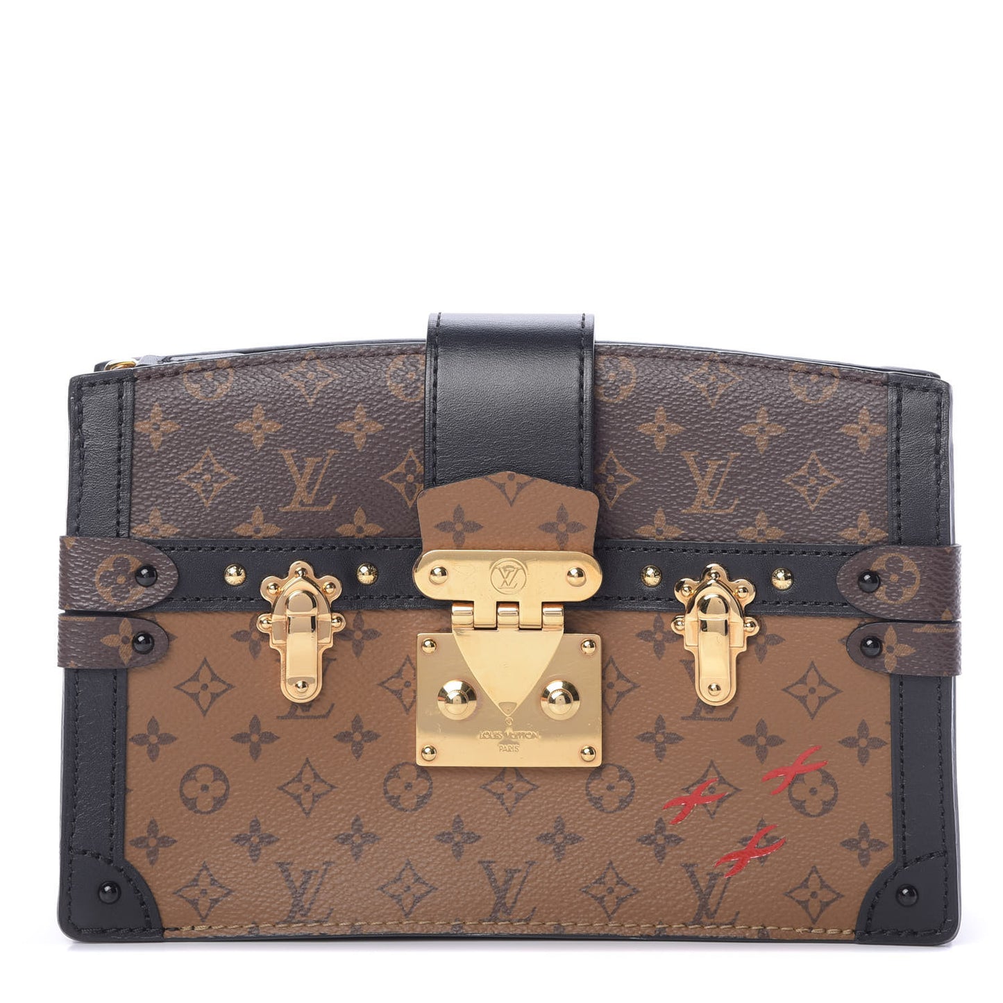 Reverse Monogram Trunk Clutch