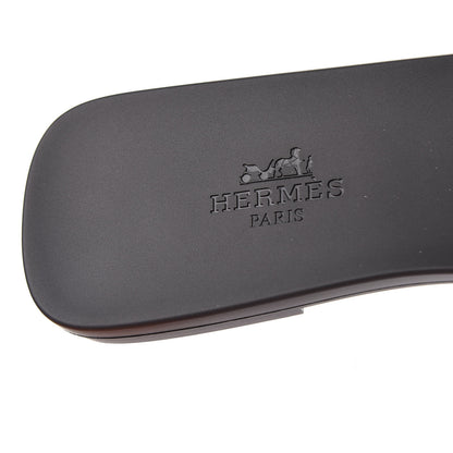 Hermes Rubber Aloha Sandals 37 Black 6 of 9