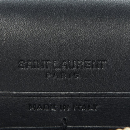 Saint Laurent Pony Hair Leopard Print Classic Monogram Kate Tassel Chain Wallet Black 8 of 11