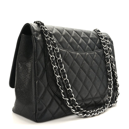 Chanel Caviar Quilted Maxi Single Flap Black 3 of 10