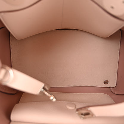 Christian Dior Supple Grained Calfskin Medium Open Bar Tote Rose Poudre 5 of 13