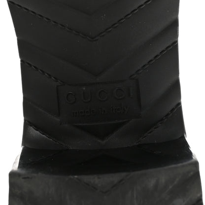 Gucci Rubber Gucci Logo Womens Platform 20/60mm Slide Sandals 37 Black 7 of 9