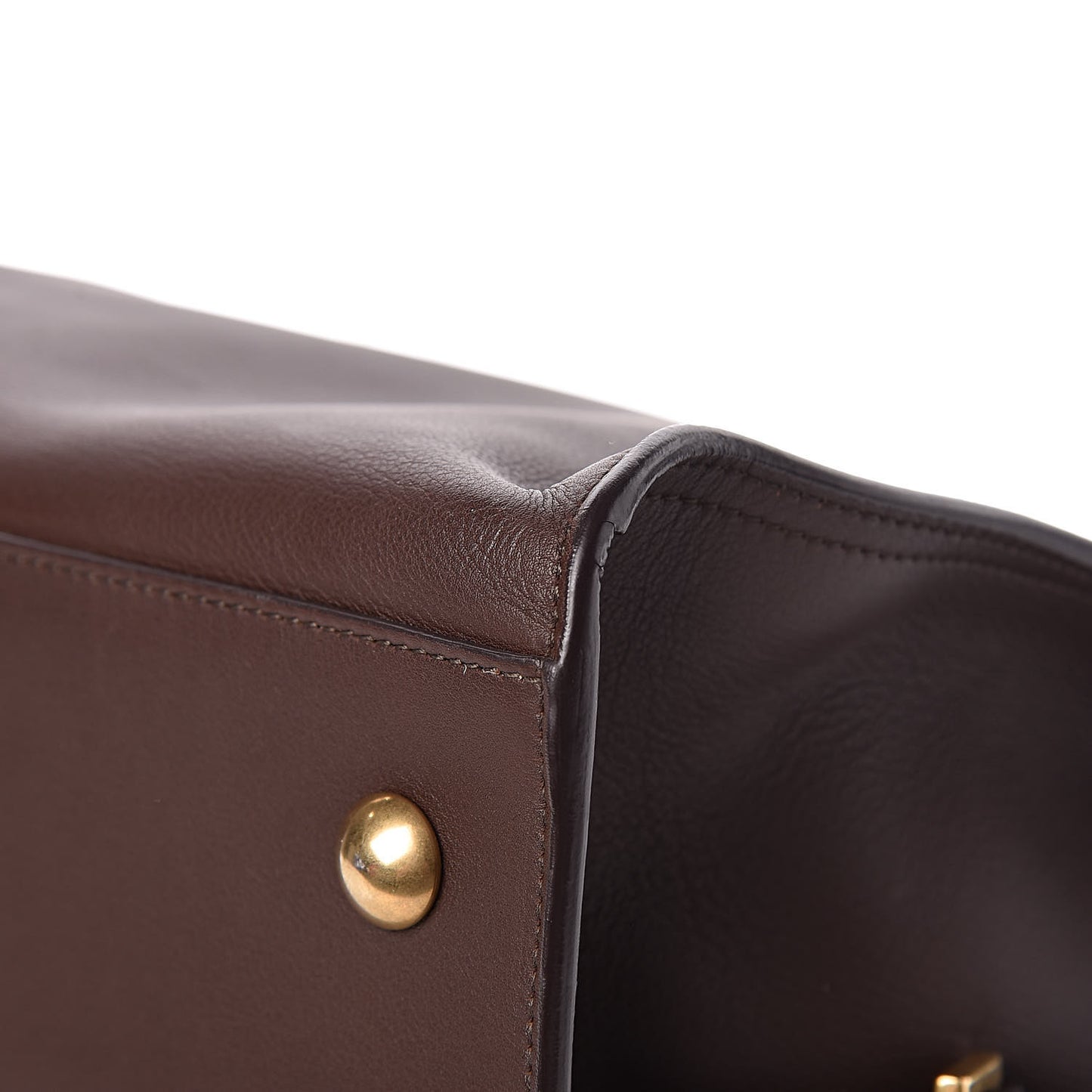 Calfskin Medium Classic Y Cabas Brown