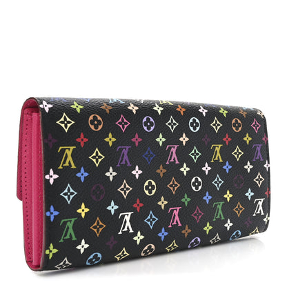 Louis Vuitton Monogram Multicolor Sarah Wallet Black Grenade 3 of 6