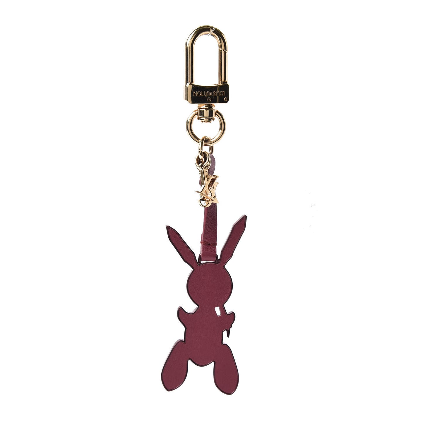 Calfskin Jeff Koons Masters LV Rabbit Bag Charm Key Ring