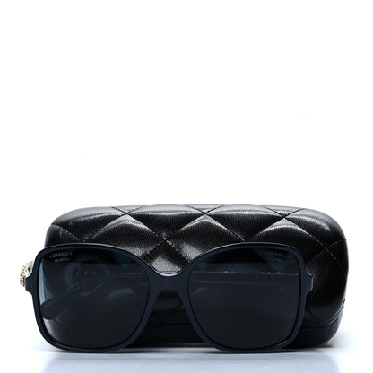 Chanel Acetate Polarized Bijou Square Sunglasses 5355 Black 8 of 8