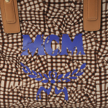 MCM Visetos Medium Liz Reversible Shopper Tote Cognac 12 of 12