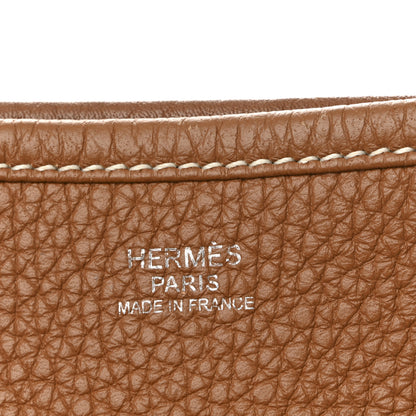 Hermes Taurillon Clemence EVELYNE III GM Gold 6 of 12