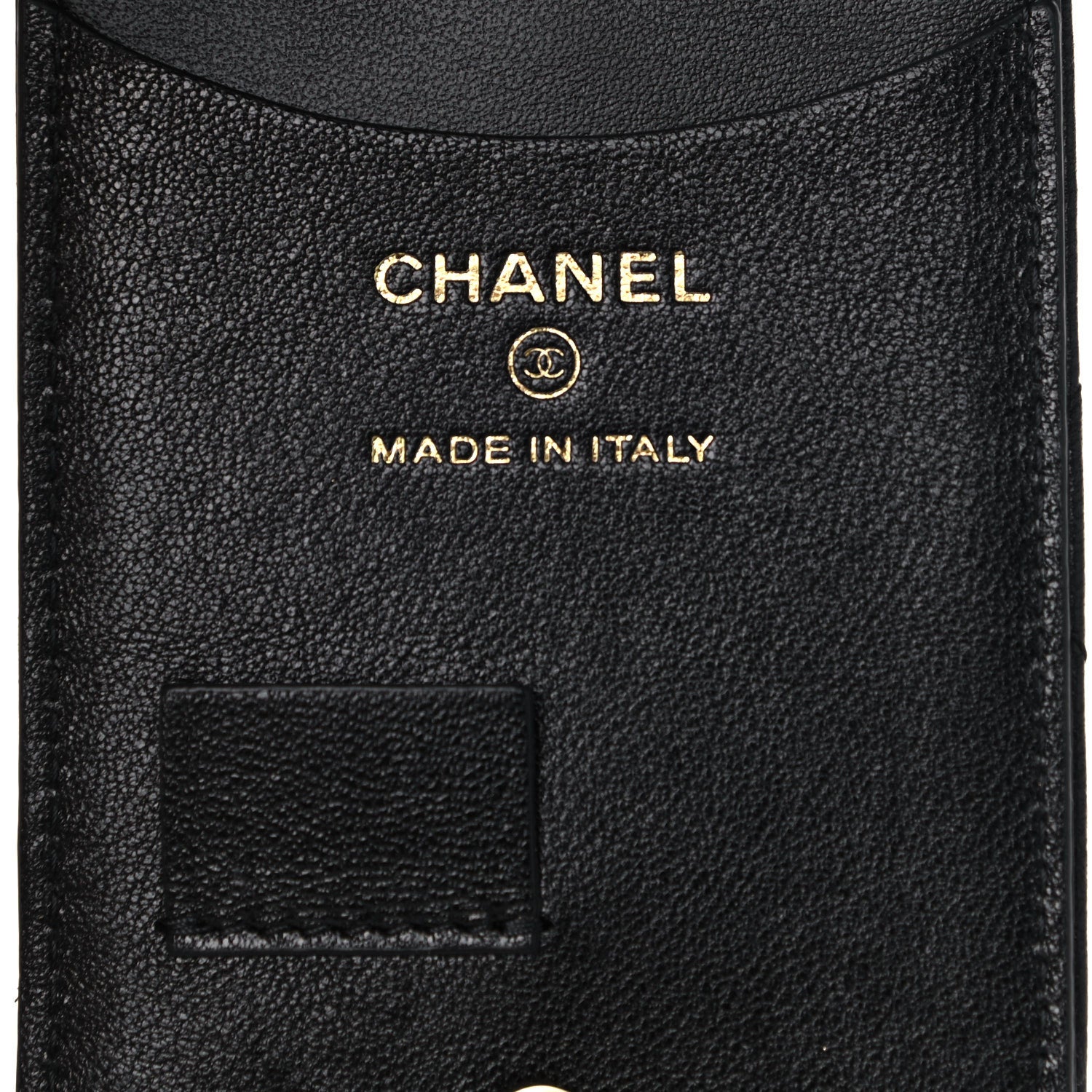 Chanel Lambskin Quilted Chanel 19 Luggage Tag Black 4 of 6
