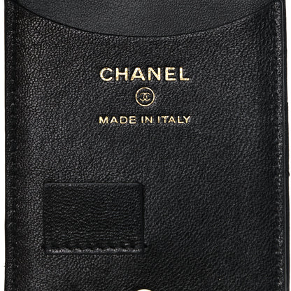 Chanel Lambskin Quilted Chanel 19 Luggage Tag Black 4 of 6