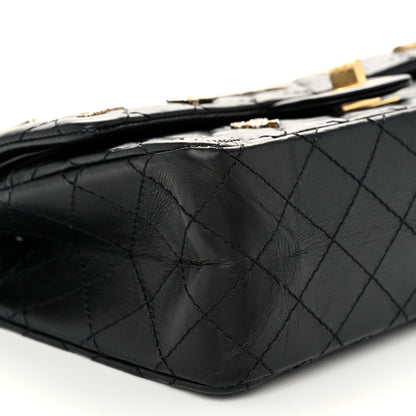 Chanel Aged Calfskin Quilted Casino 2.55 Reissue 225 Flap Black 9 of 11