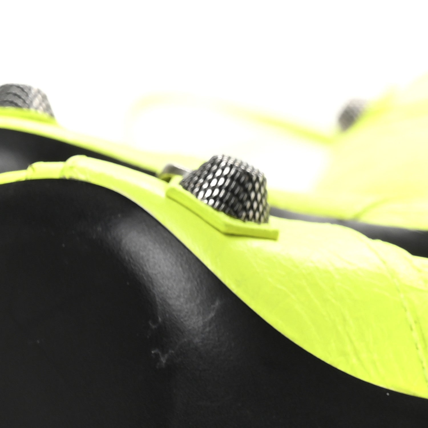 Balenciaga Agneau Arena Le Cagole Boot Bag Fluo Yellow 11 of 11