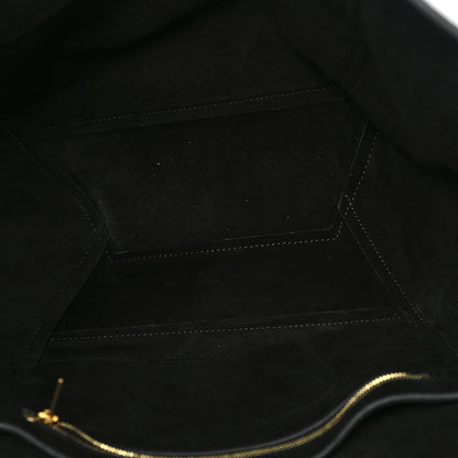 Celine Soft Grained Calfskin Sangle Bucket Bag Black 5 of 11