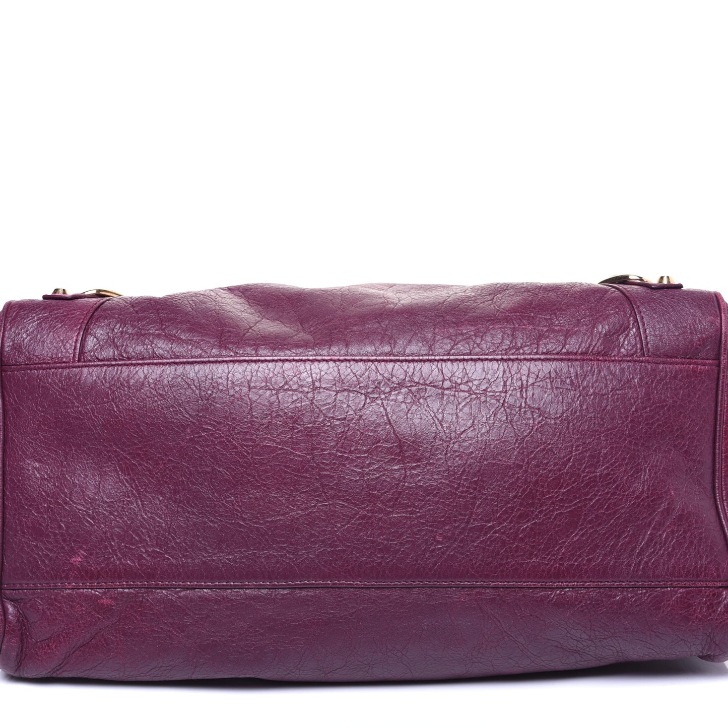 Lambskin Classic Gold Hardware Velo Violet Prune