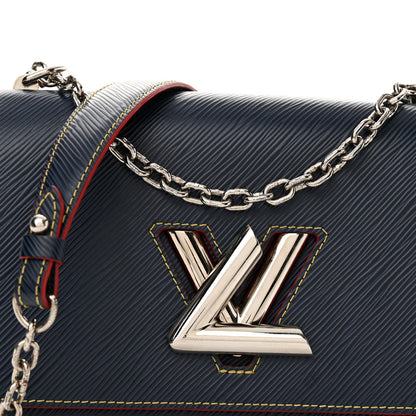 Louis Vuitton Epi Twist Shoulder Bag MM Indigo Piment 7 of 10