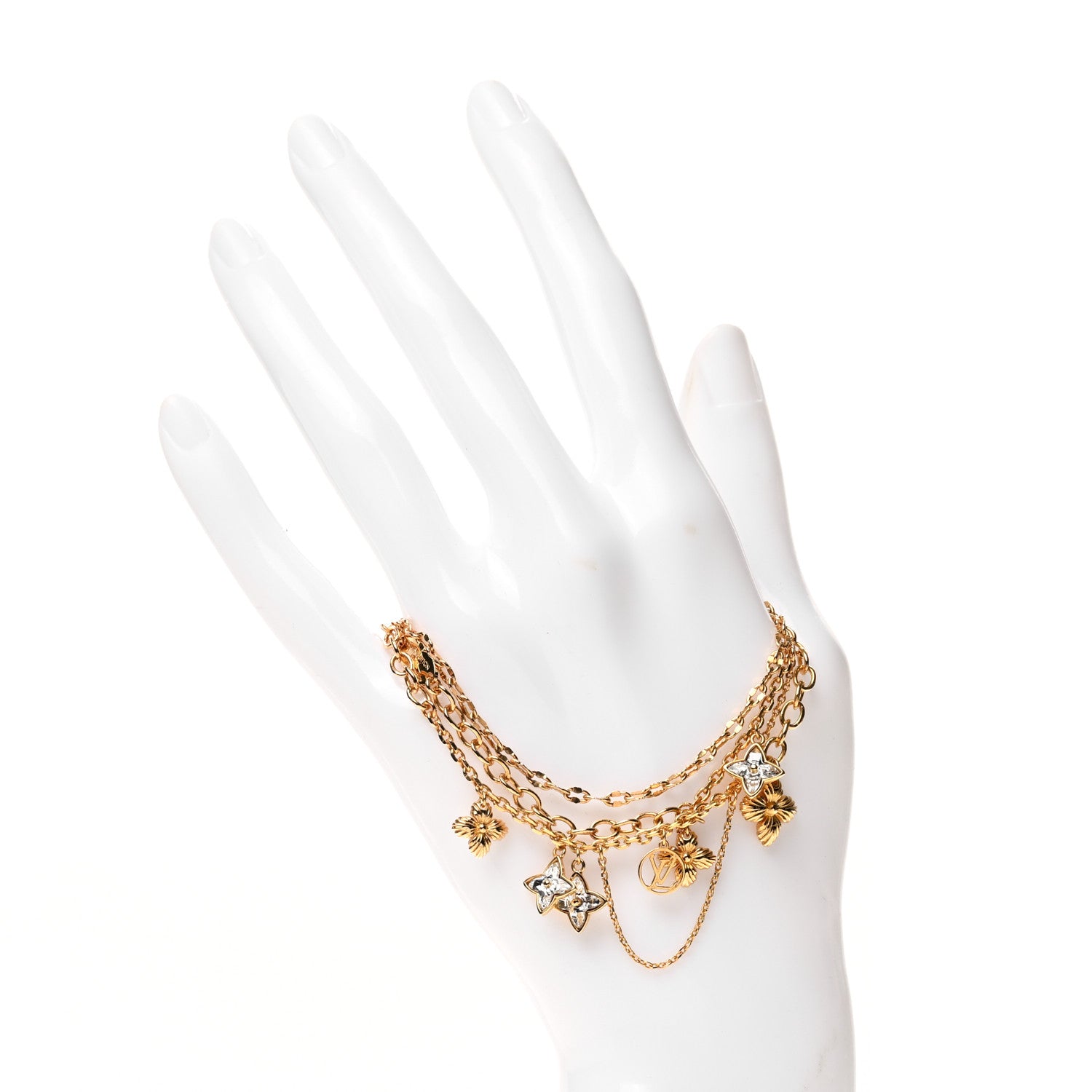 Louis Vuitton Blooming Strass Bracelet Gold 2 of 6