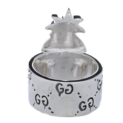 Gucci Sterling Silver GucciGhost Pineapple Ring 50 5.5 4 of 6