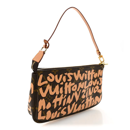Louis Vuitton Monogram Graffiti Pochette Accessories Peach 3 of 11