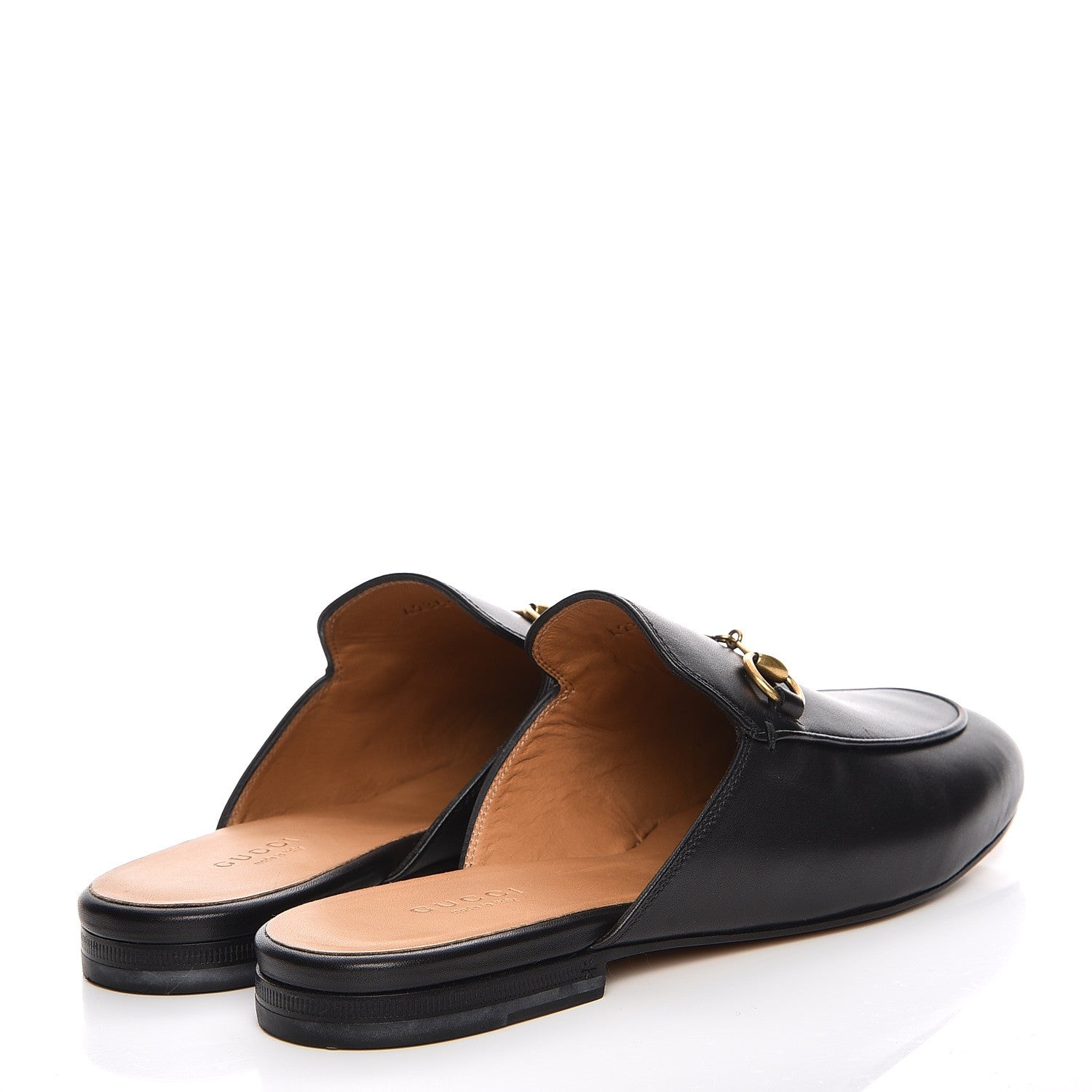 Gucci Calfskin Womens Princetown Slippers 38 Black 4 of 8