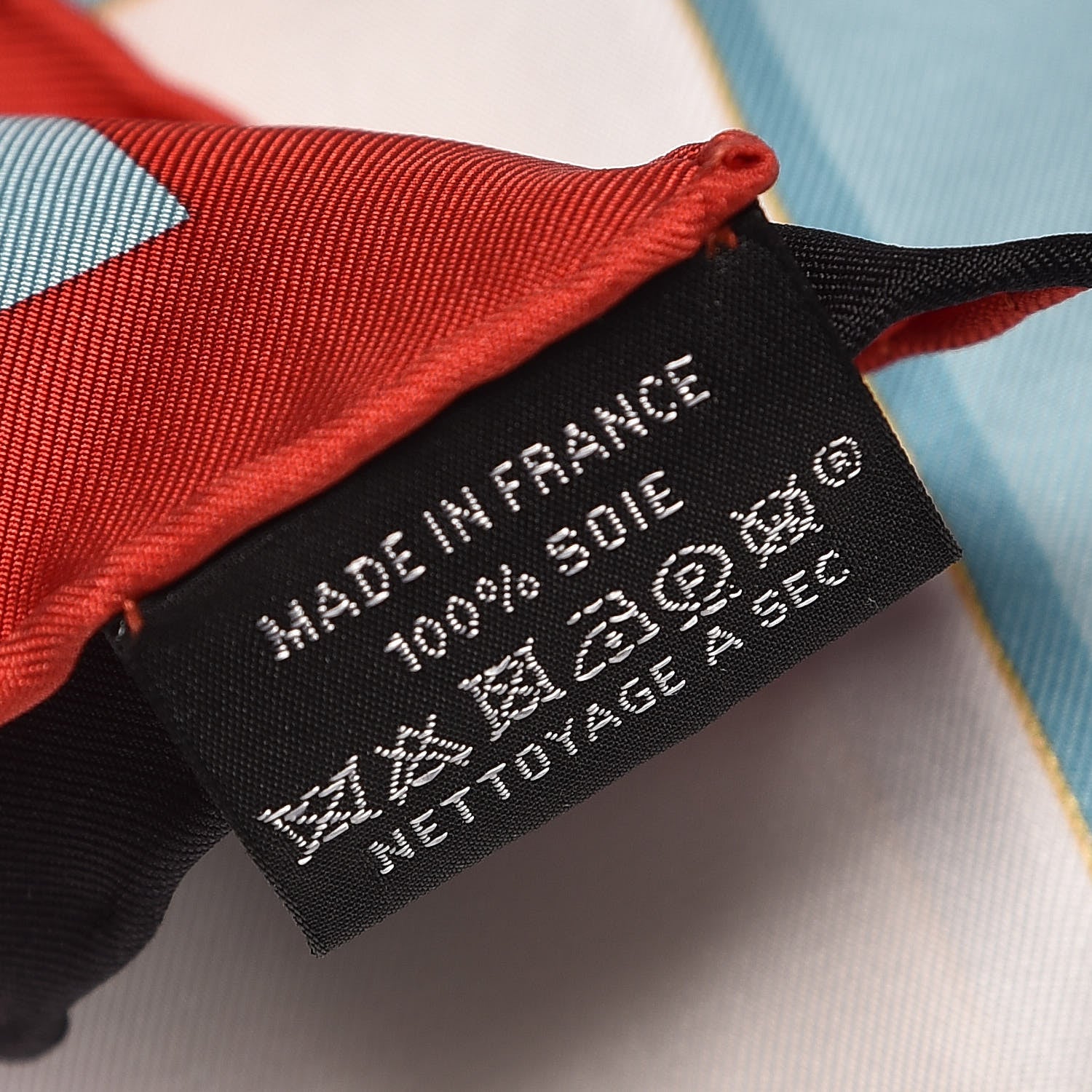 Hermes Silk Jeu de Cartes Scarf 90 Bleu Glacier Rouge Black 3 of 4