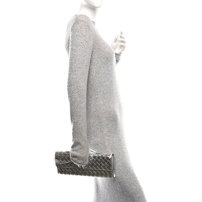 Bottega Veneta Metallic Nappa Intrecciato Long Andiamo Top Handle Silver 2 of 9