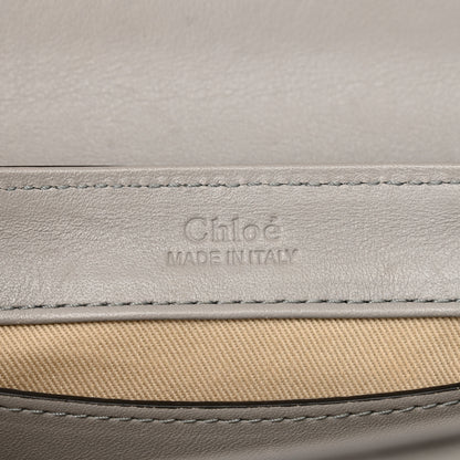 Chloe Calfskin Crocodile Embossed Mini C Double Carry Stormy Grey 6 of 12