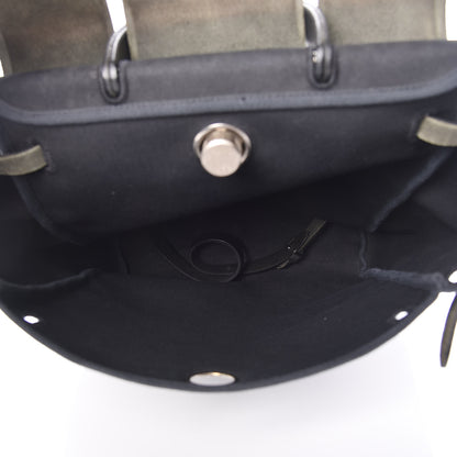 Hermes Toile Vache Calfskin Herbag 30 PM Backpack Black 6 of 20