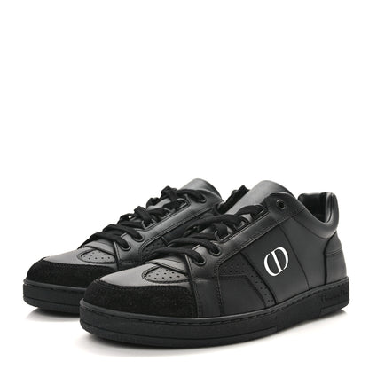 Christian Dior Calfskin Suede Logo Sneakers 36 Black 3 of 9